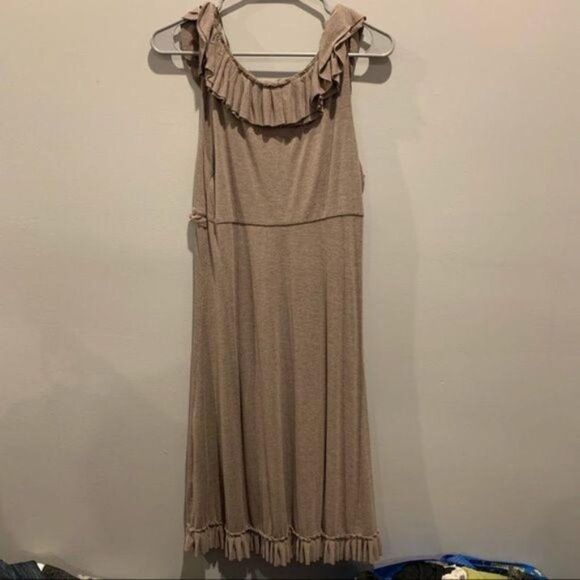 Cynthia Rowley ruffle front midi dress, EUC, sz L - Picture 5 of 8